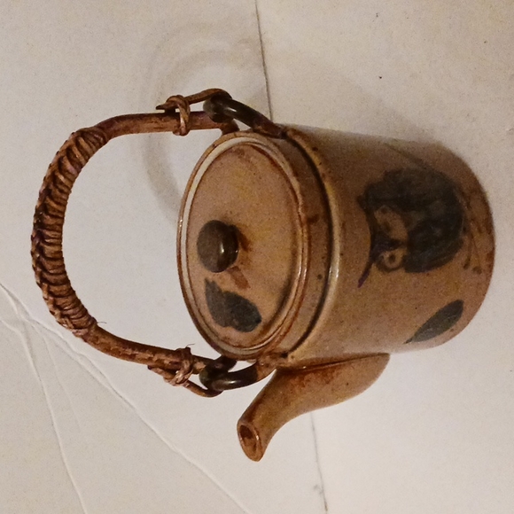 Wony Ltd Owl teapot with bamboo handle and four cups - Picture 3 of 10